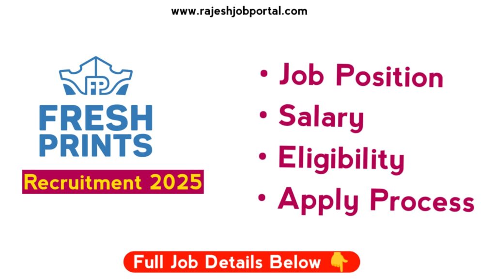 Freshprints Operations Off campus jobs 2025