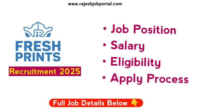Freshprints Operations Off campus jobs 2025