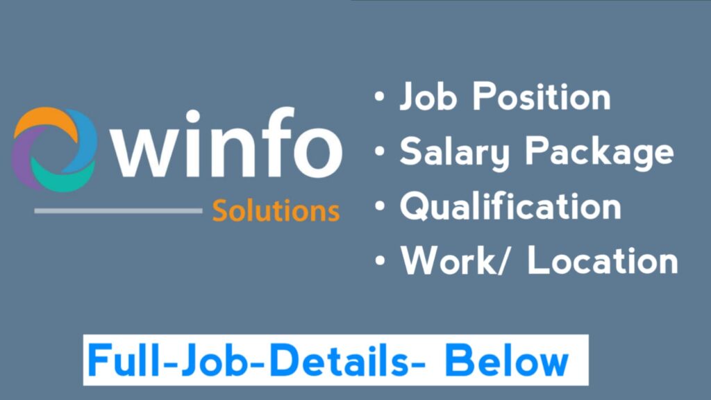 Winfo solutions software jobs 2025