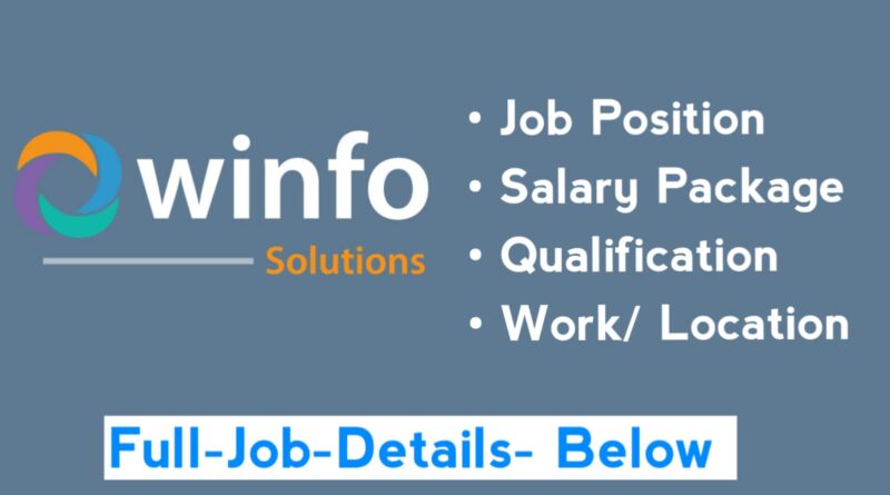 Winfo solutions software jobs 2025