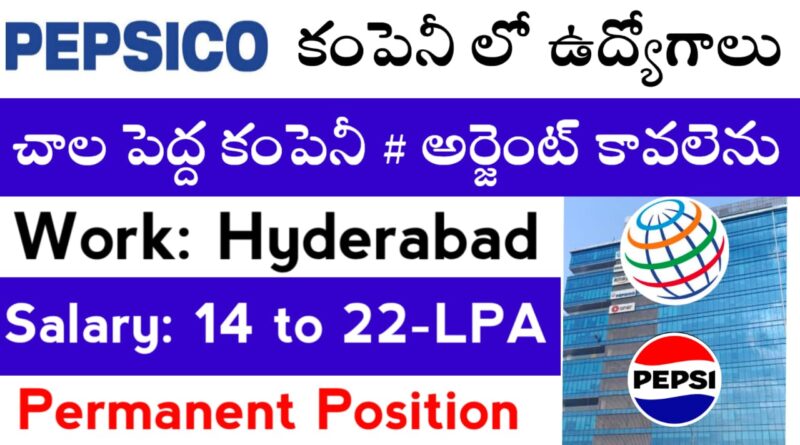 pepsico company job openings 2025
