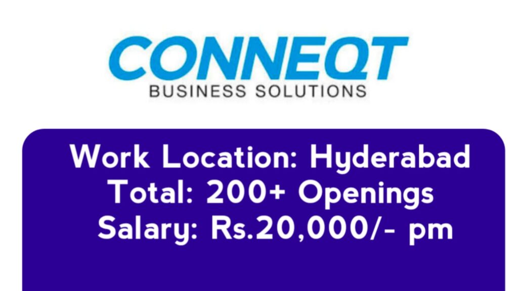 Conneqt Company Jobs in Hyderabad