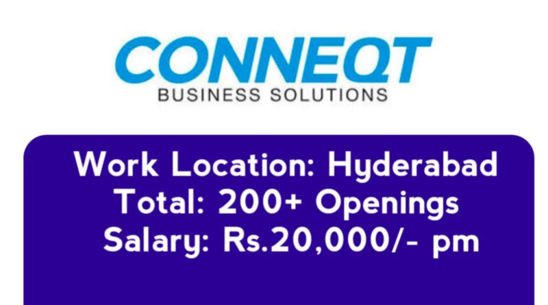 Conneqt Company Jobs in Hyderabad