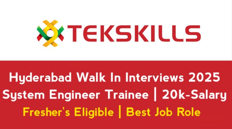 Tekskills Company Openings 2025 Telugu